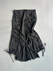 FRENCH LABEL early 2000s PANELED ASYMMETRIC MAXI SKIRT