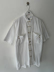 1980s SHORT SLEEVE SHIRT WITH DOUBLE BUTTON FRONT