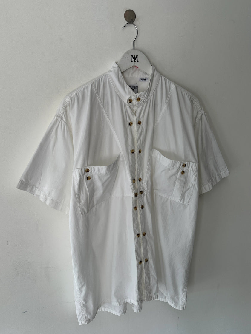 1980s SHORT SLEEVE SHIRT WITH DOUBLE BUTTON FRONT