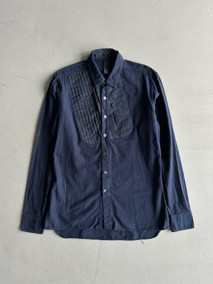 MIHARA YASUHIRO - 2000s PINTUCKED BIB PANEL SHIRT