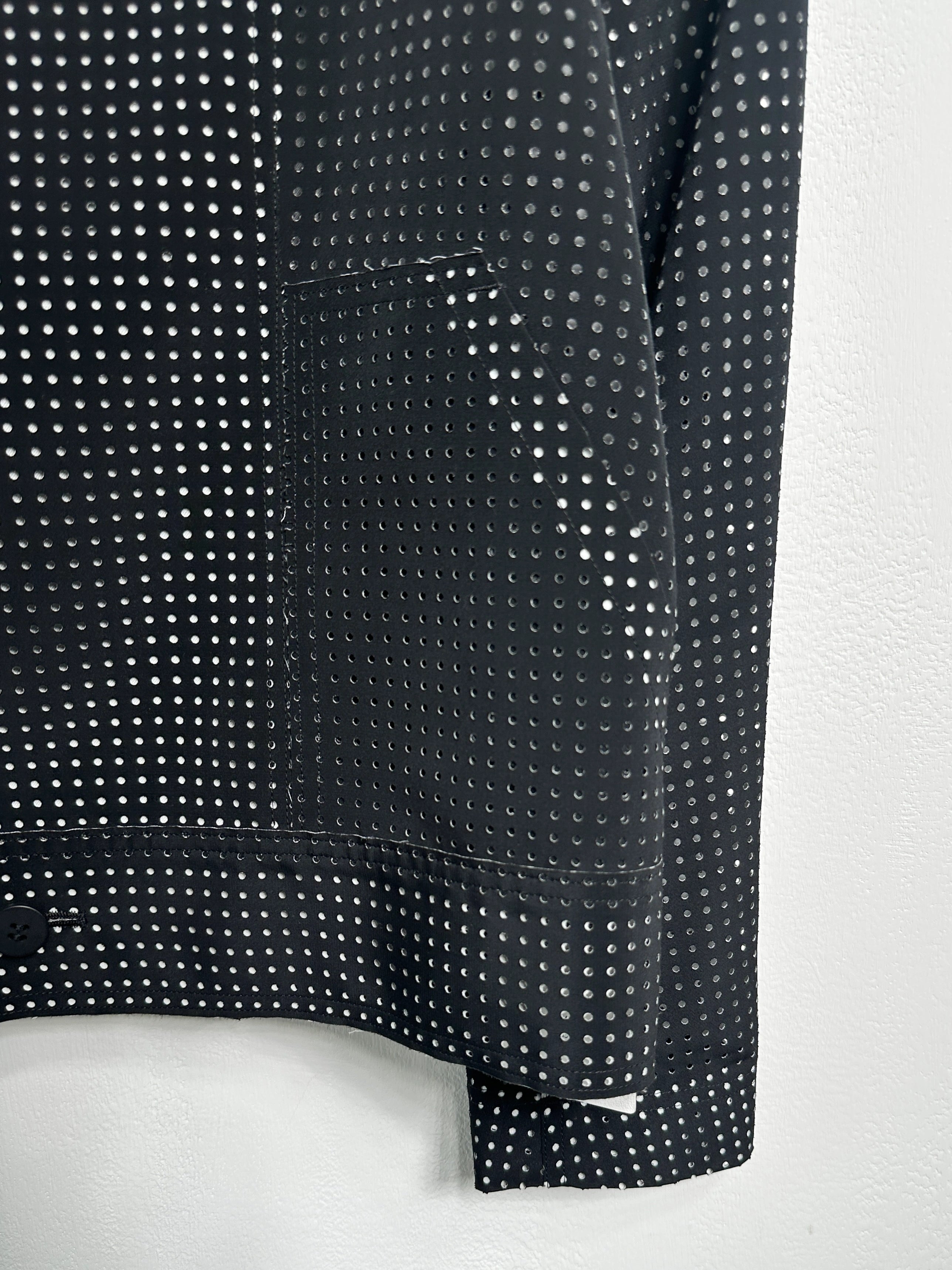 ISSEY MIYAKE - S/S 2014 LAYERED CONSTRUCTION PERFORATED JACKET