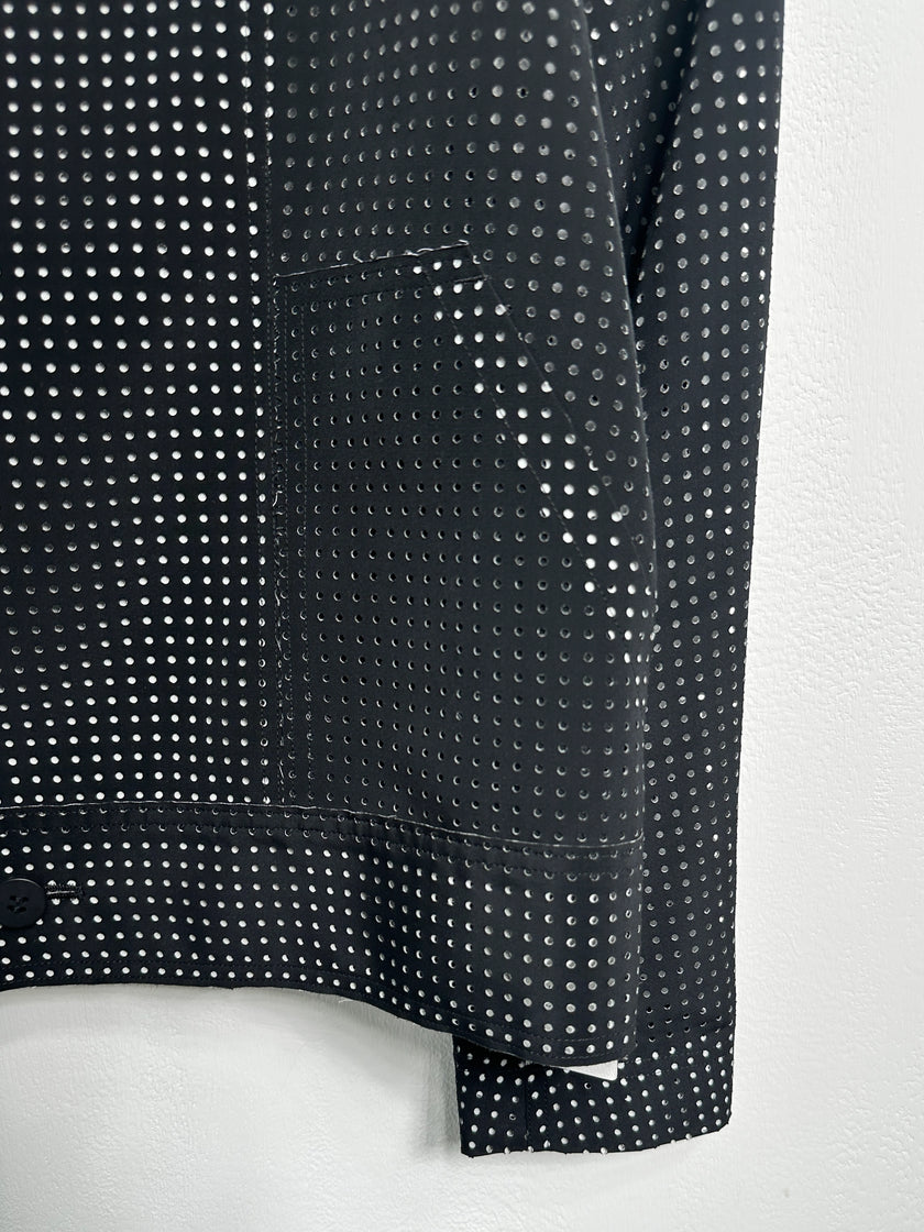 ISSEY MIYAKE - S/S 2014 LAYERED CONSTRUCTION PERFORATED JACKET
