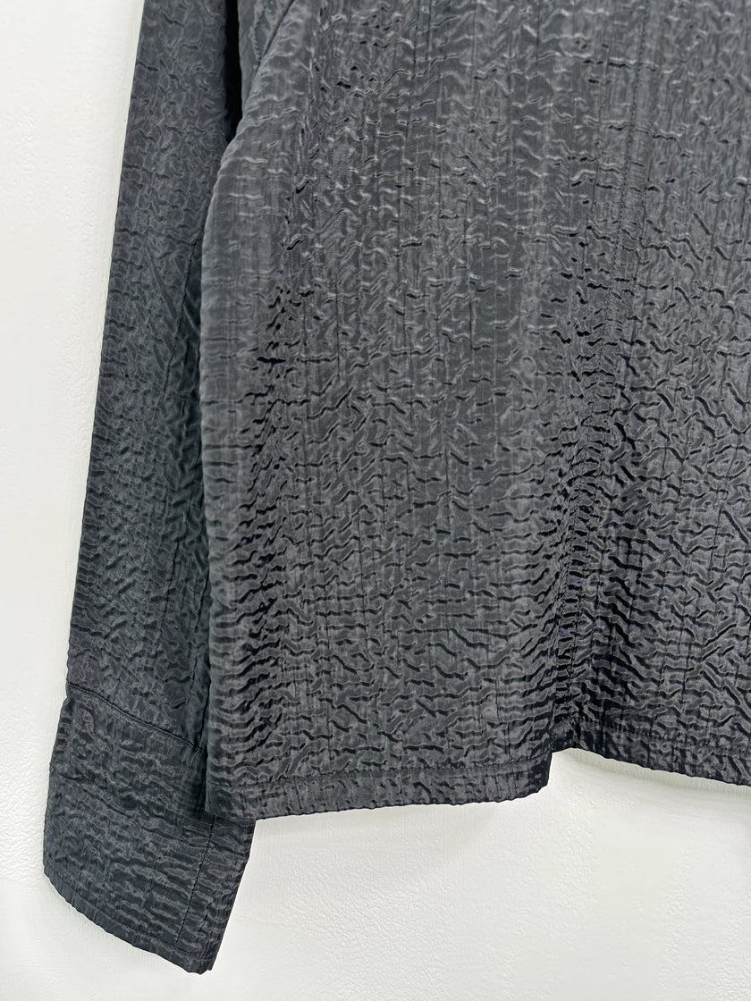 ISSEY MIYAKE PLANTATION - 1990s FROG CLOSURE TEXTURED JACKET
