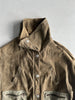 1990s CROP FIT BELTED SUEDE JACKET