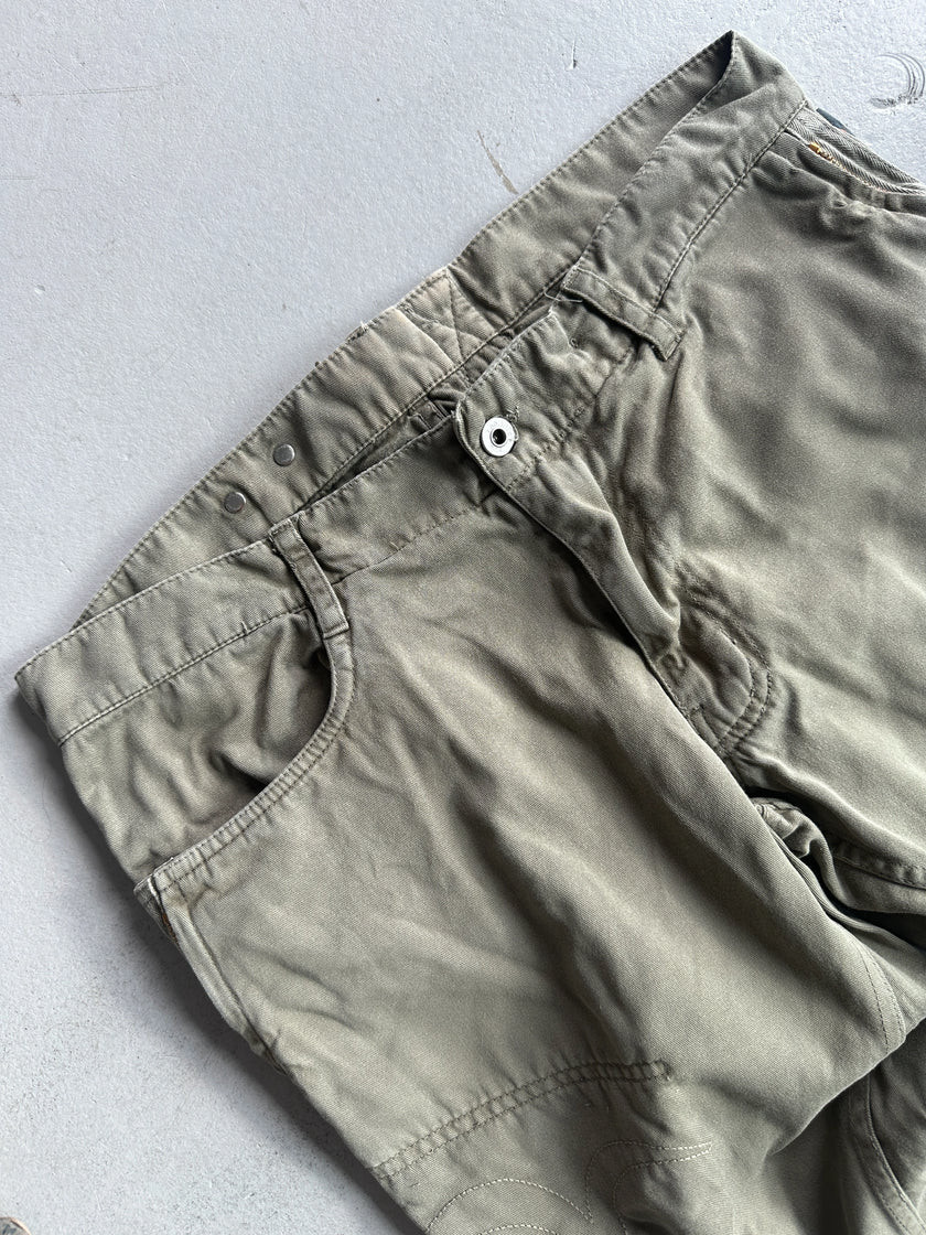 MICHIKO KOSHINO - 2000s BERMUDA CARGO SHORTS