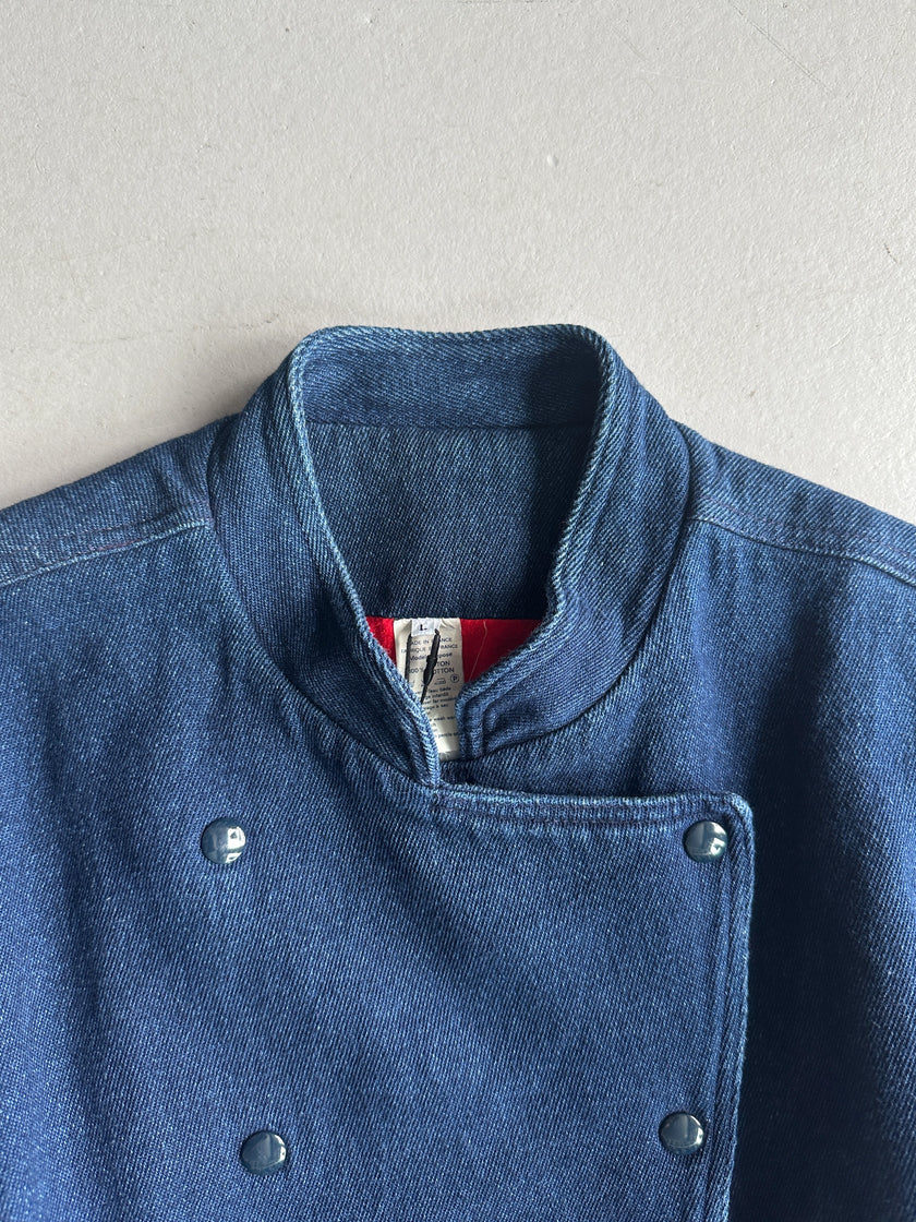 KENZO - 1980s DOUBLE BREASTED DENIM JACKET