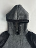 EMPORIO ARMANI - 2000s CHENILLE JUMPER WITH CONTRASTING FRONT AND HOOD