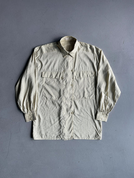 ESCADA - 1980s DOUBLE BREASTED SILK SHIRT