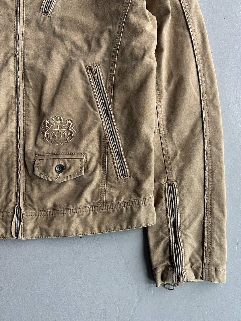 DIESEL - 2000s MULTI POCKET BIKER JACKET