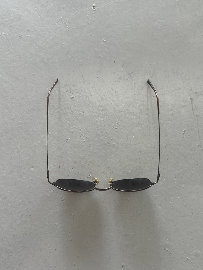 GIORGIO ARMANI -  1990s RIMLESS OVAL SUNGLASSES