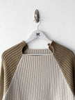 ITALIAN LABEL 2000s SLIM FIT RIBBED KNIT JUMPER