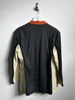 JEAN PAUL GAULTIER - 1990s PANELED LINEN BLAZER WITH CONTRASTING MESH PANELS