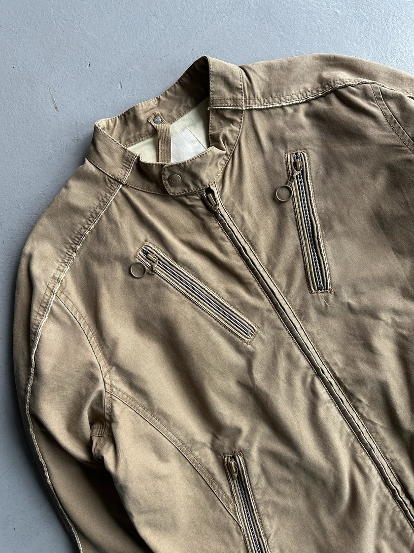 DIESEL - 2000s MULTI POCKET BIKER JACKET