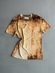 MAISON MARTIN MARGIELA - F/W 2001 ARTISANAL TROMPE L'OEIL PRINTTED T-SHIRT