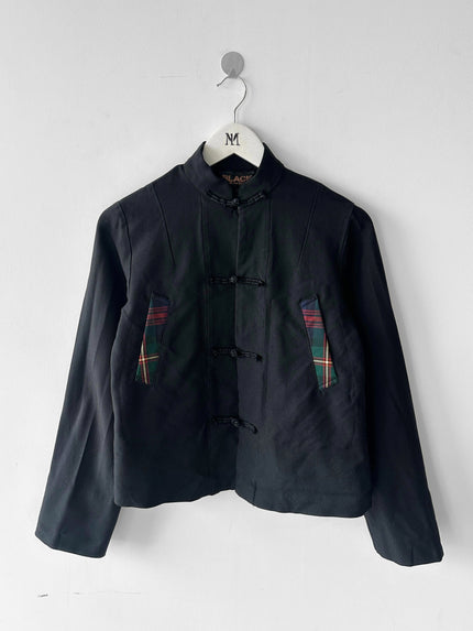 COMME DES GARÇONS - A/W 2017 TEXTURED JACKET WITH FROG BUTTON CLOSURES