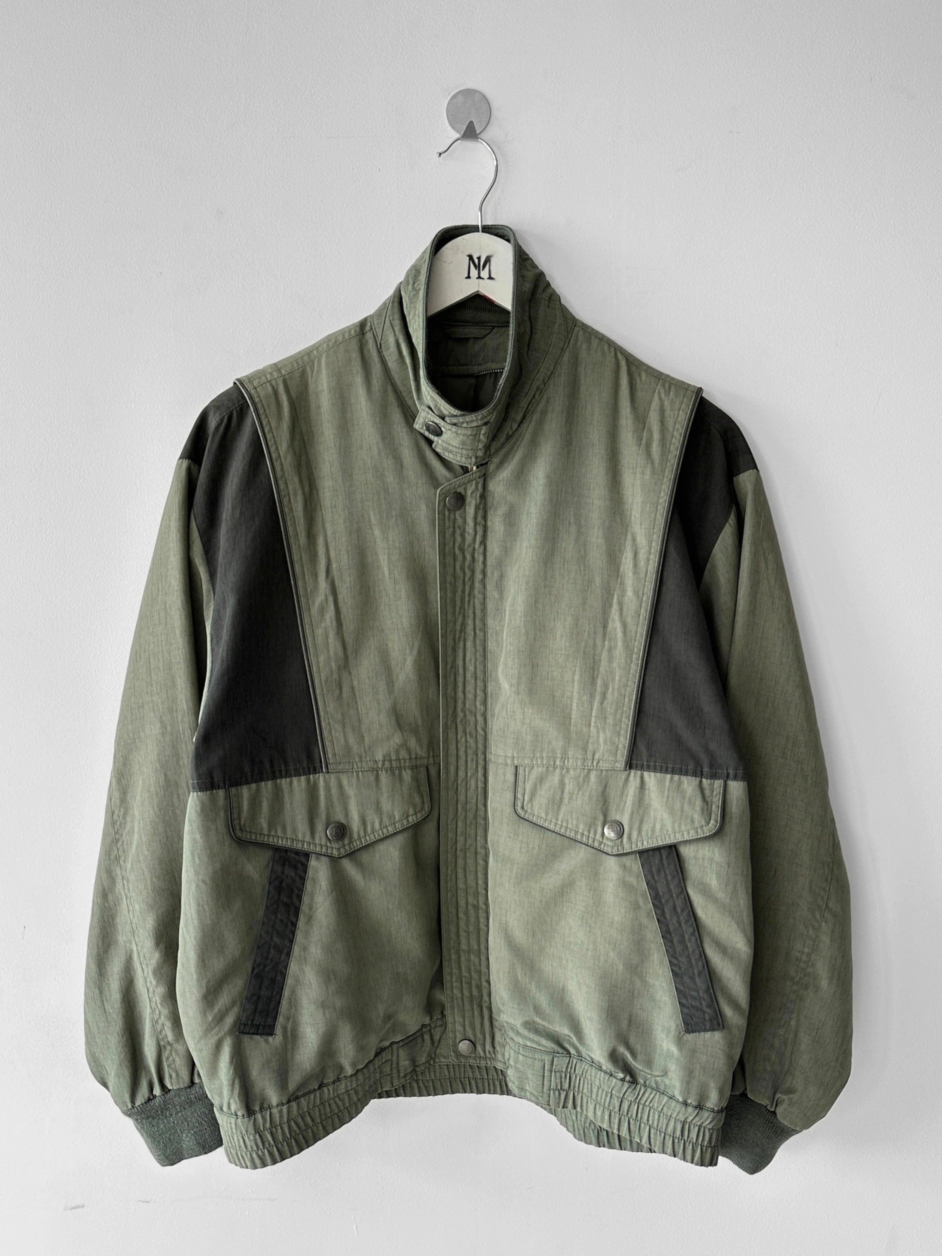 1990s COLOUR BLOCK BOMBER JACKET