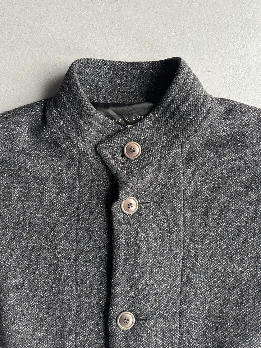 SHIRIN GUILD - 1990s OVERSIZED TWEED KIMONO COAT