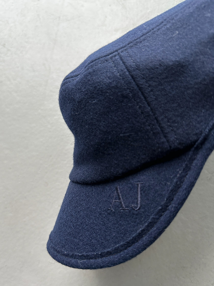 ARMANI JEANS - early 2000s WOOL FIELD CAP
