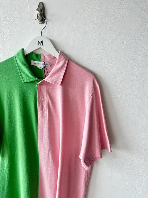 COMME DES GARÇONS - S/S 2005 TWO TONE POLO T-SHIRT