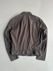 BIKKEMBERGS - 2000s LIGHT JACKET WITH LEATHER PANEL AT FRONT
