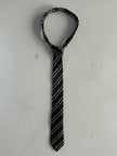 DOLCE & GABBANA  - 1990s SILK PATTERNED SKINNY TIE