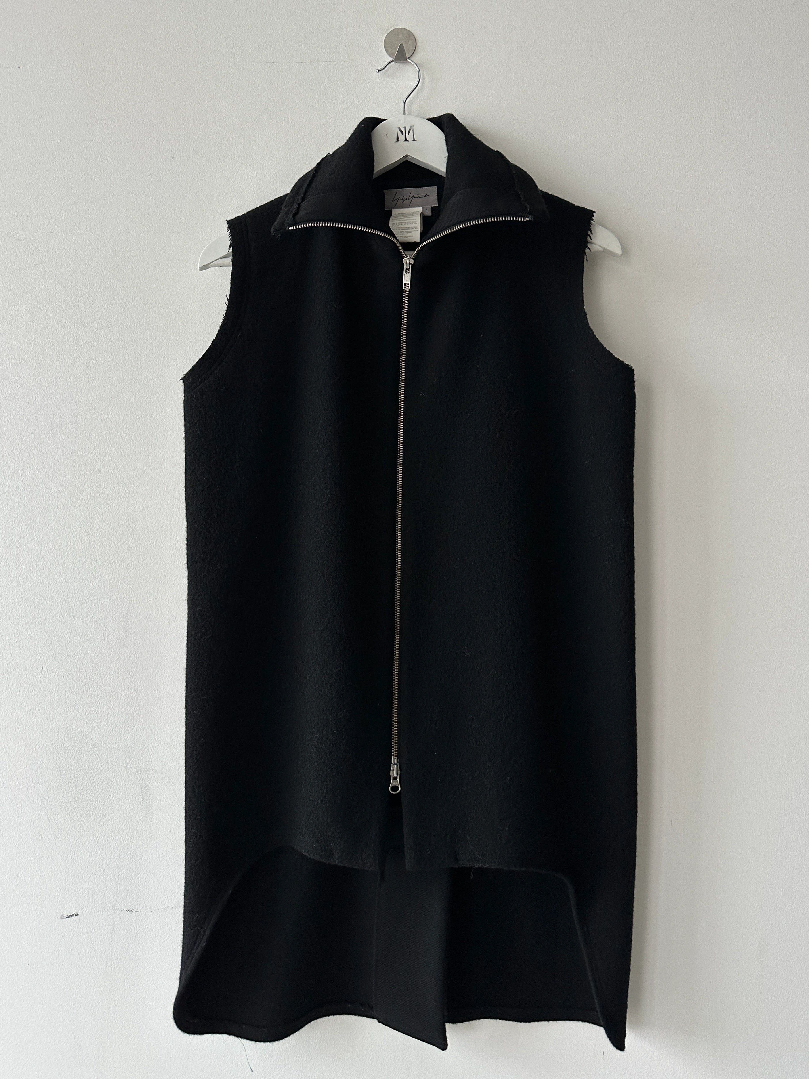 YOHJI YAMAMOTO - F/W 2004 FUNNEL NECK ZIPPED VEST JACKET