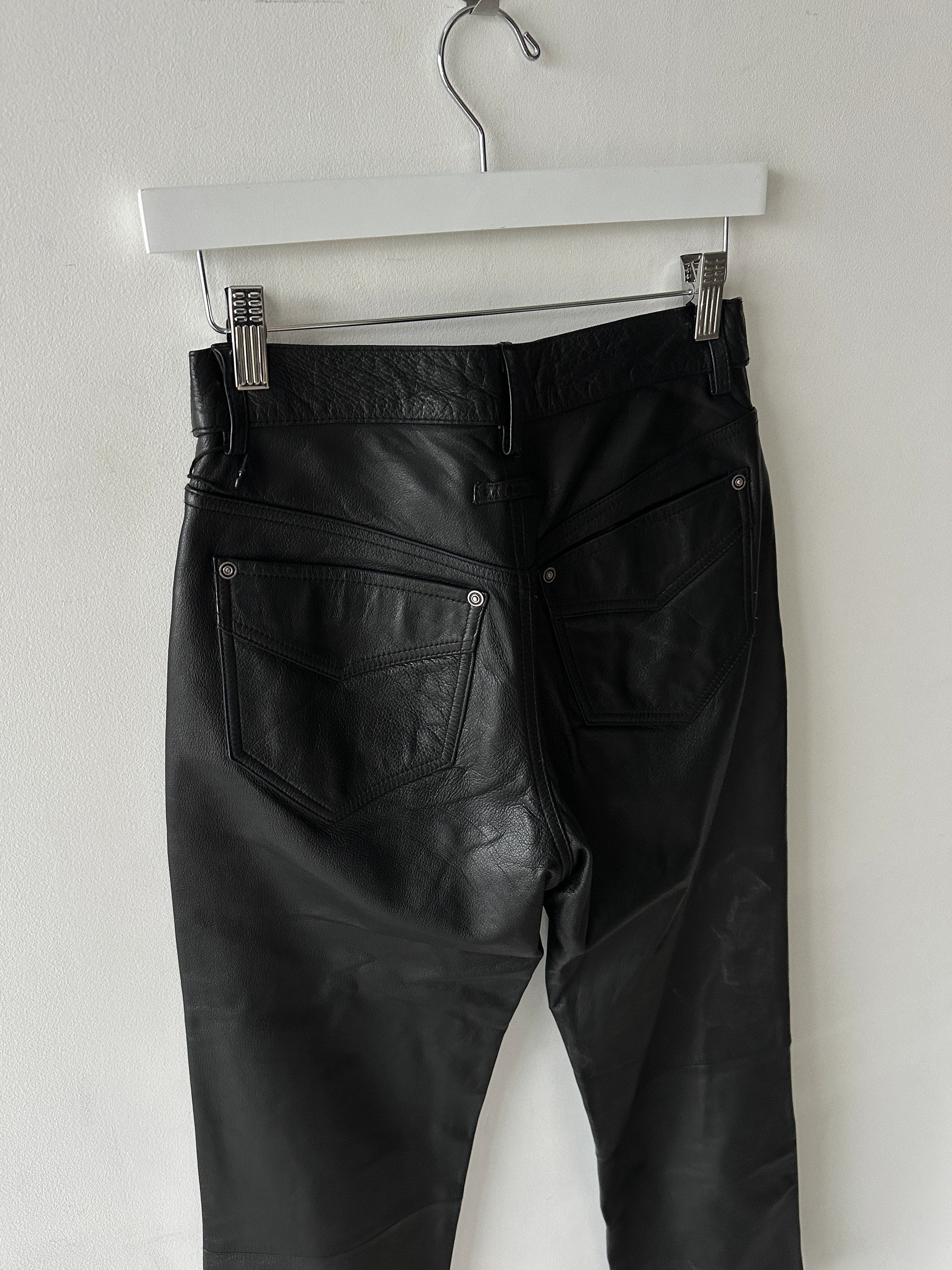 JEAN PAUL GAULTIER OBJECT - 1990s LEATHER TROUSERS