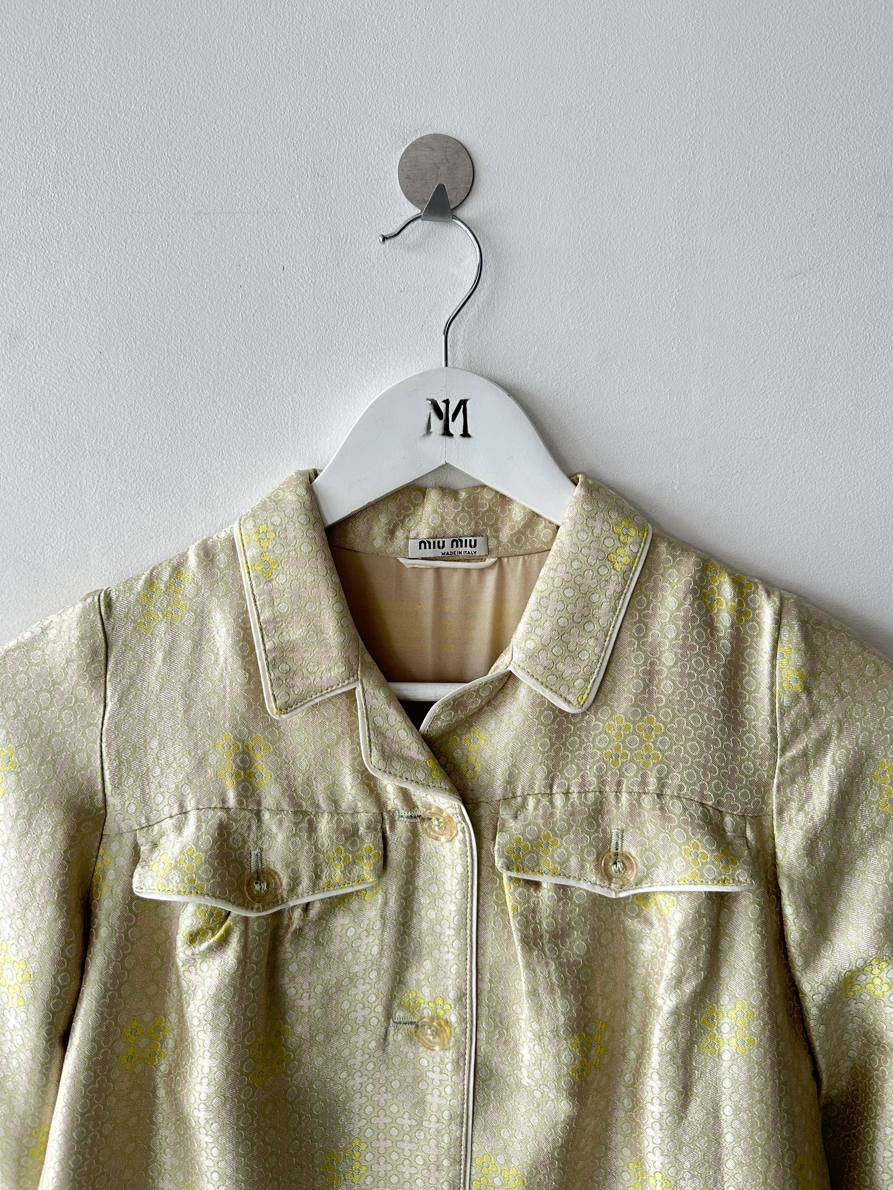 MIU MIU - RESORT 2008 FLORAL JACQUARD JACKET