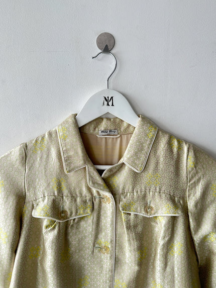 MIU MIU - RESORT 2008 FLORAL JACQUARD JACKET