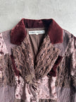 YOSHIKI HISHINUMA - 1990s PATCHWORK VELVET BLAZER