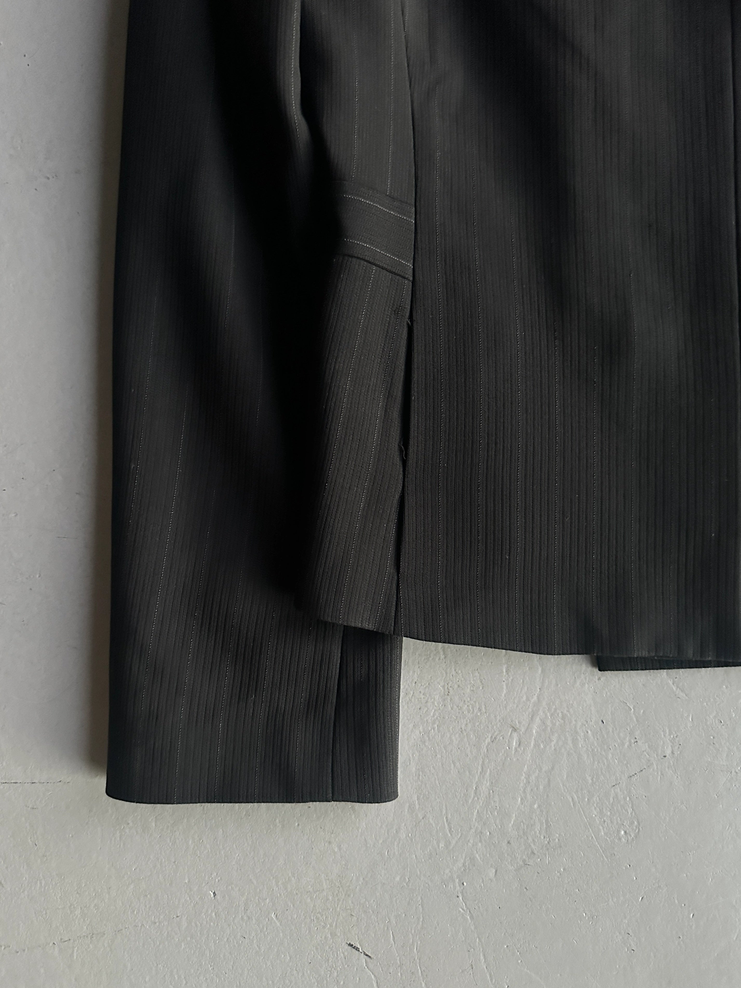EMPORIO ARMANI - F/W 2001 PINSTRIPE SUIT WITH FLARED LEG TROUSERS