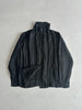ISSEY MIYAKE - 1990s FUNNEL NECK BUTTONED PLEATED BLOUSE