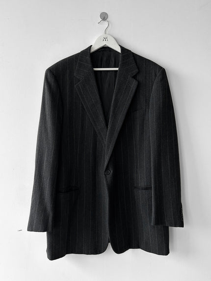 GIORGIO ARMANI - 1990s PINSTRIPED SUIT WITH FRONT PLEATS TROUSERS