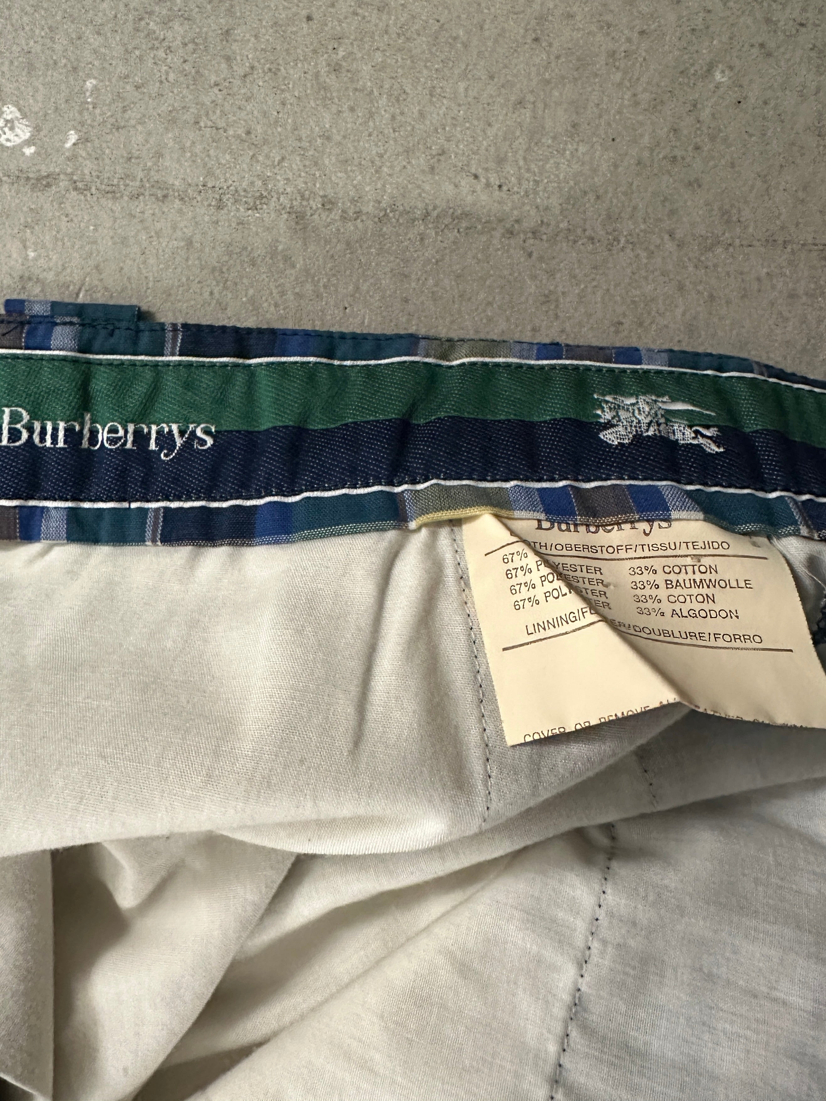 BURBERRYS - ARCHIVE 1980s/90s BERMUDA SHORTS