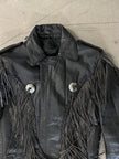 1980s WESTERN LEATHER BIKER JACKET