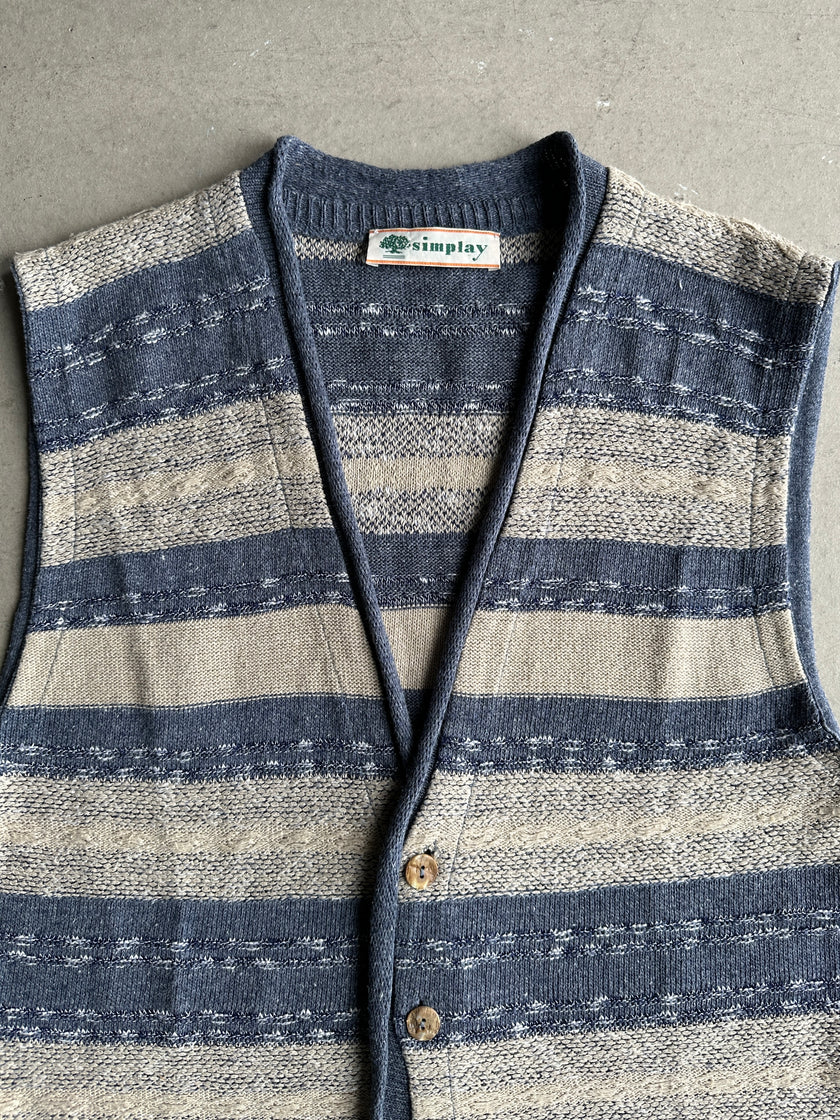 1980s KNIT CARDIGAN VEST