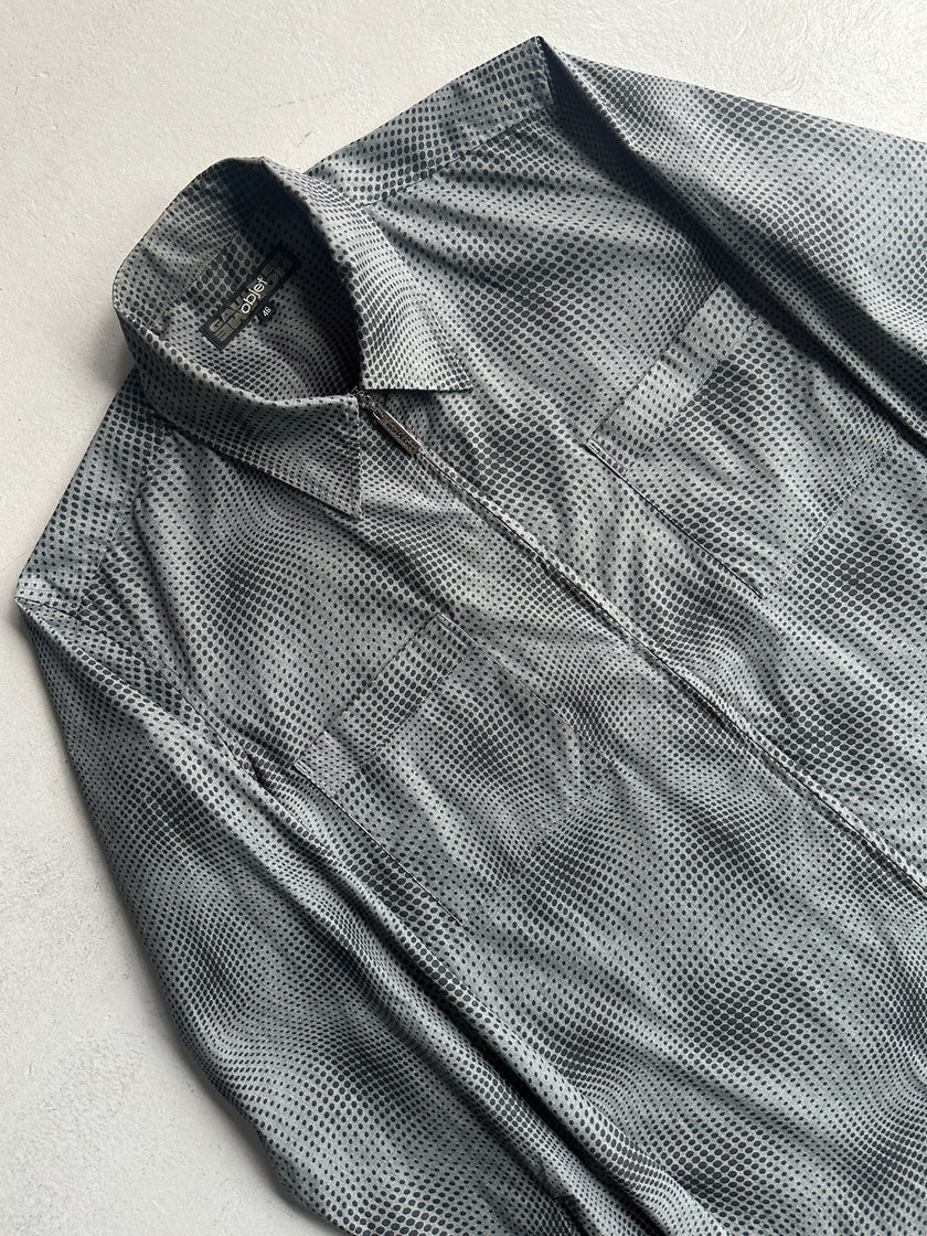 JEAN PAUL GAULTIER OBJET - 1990s CYBER DOTS SURREALIST ZIPPED SHIRT