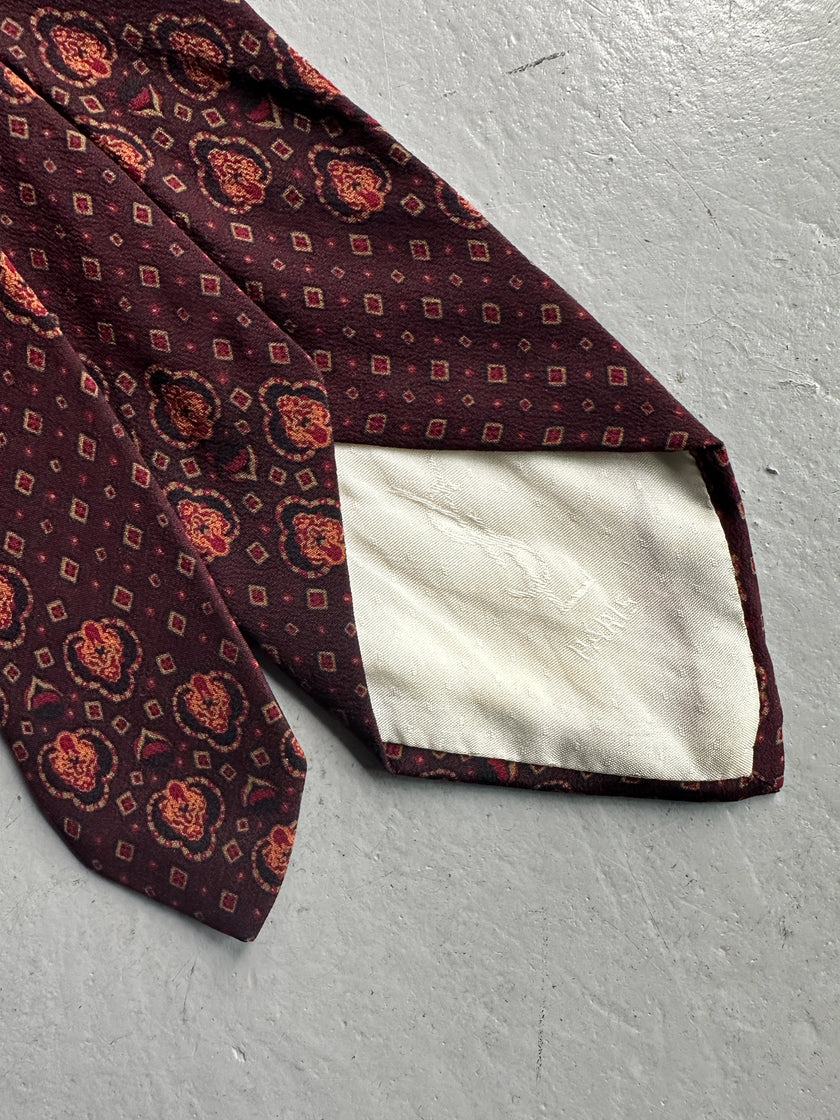 YVES SAINT LAURENT - 1990s SILK PATTERNED TIE