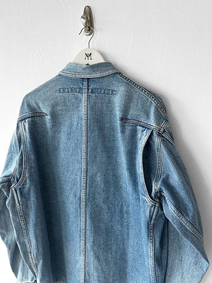 MARITHÉ + FRANÇOIS GIRBAUD - 1980s STONE WASHED DENIM JACKET