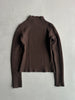 EMPORIO ARMANI - 2000s METAL BUTTON SLEEVE CROP FIT JUMPER