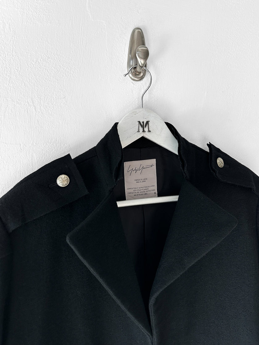 YOHJI YAMAMOTO - F/W 2006 WOOL JACKET WITH DECONSTRUCTED HEM