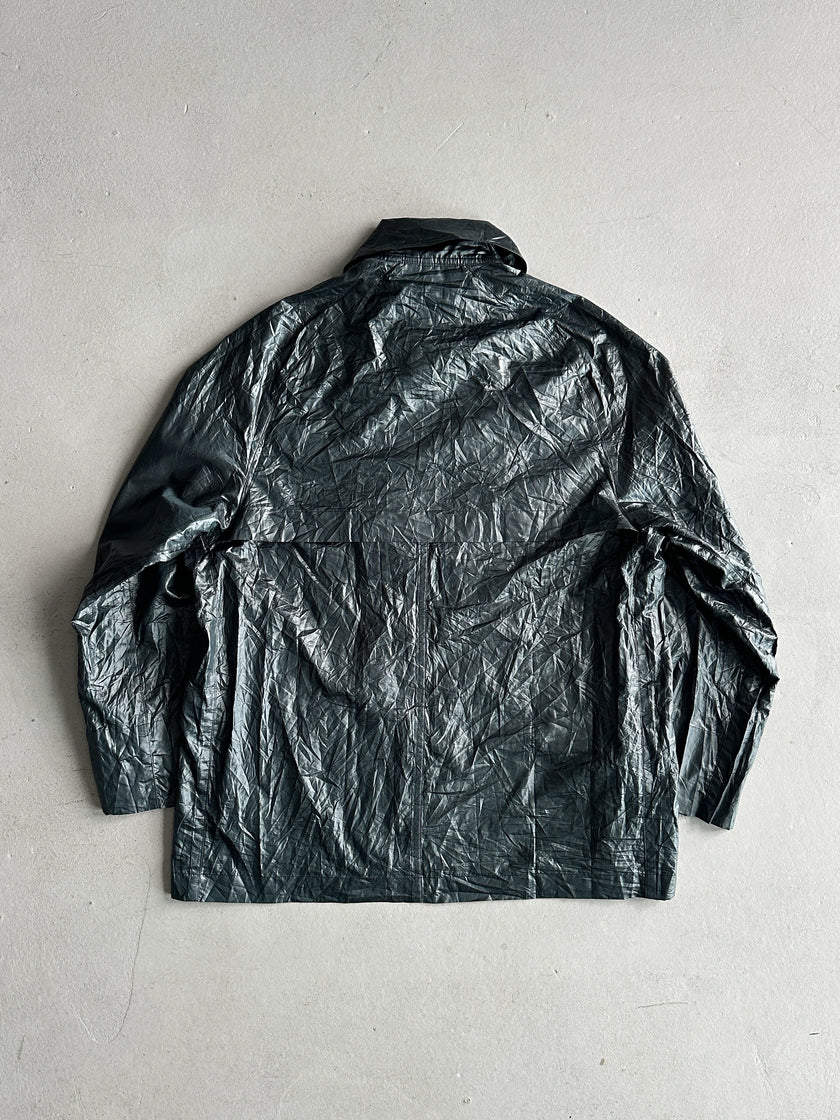 FINAL HOME BY 24 ISSEY MIYAKE - 1990s DOUBLE BREASTED TEMPERATURE CHANGING COLOUR TECHNICAL JACKET