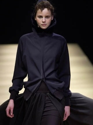 YOHJI YAMAMOTO - A/W 2001 BALLOON HEM ZIPPED JACKET