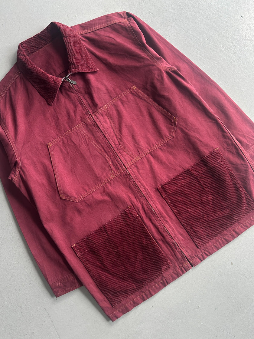 MARITHÉ + FRANÇOIS GIRBAUD - 1980s FIELD JACKET WITH CORDUROY DETAILS