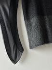 VALENTINO - 1990s PANELED TOP WITH CURVED SLEEVE