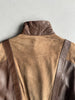 1980s DROPPED SHOULDER LEATHER AND SUEDE BOMBER JACKET
