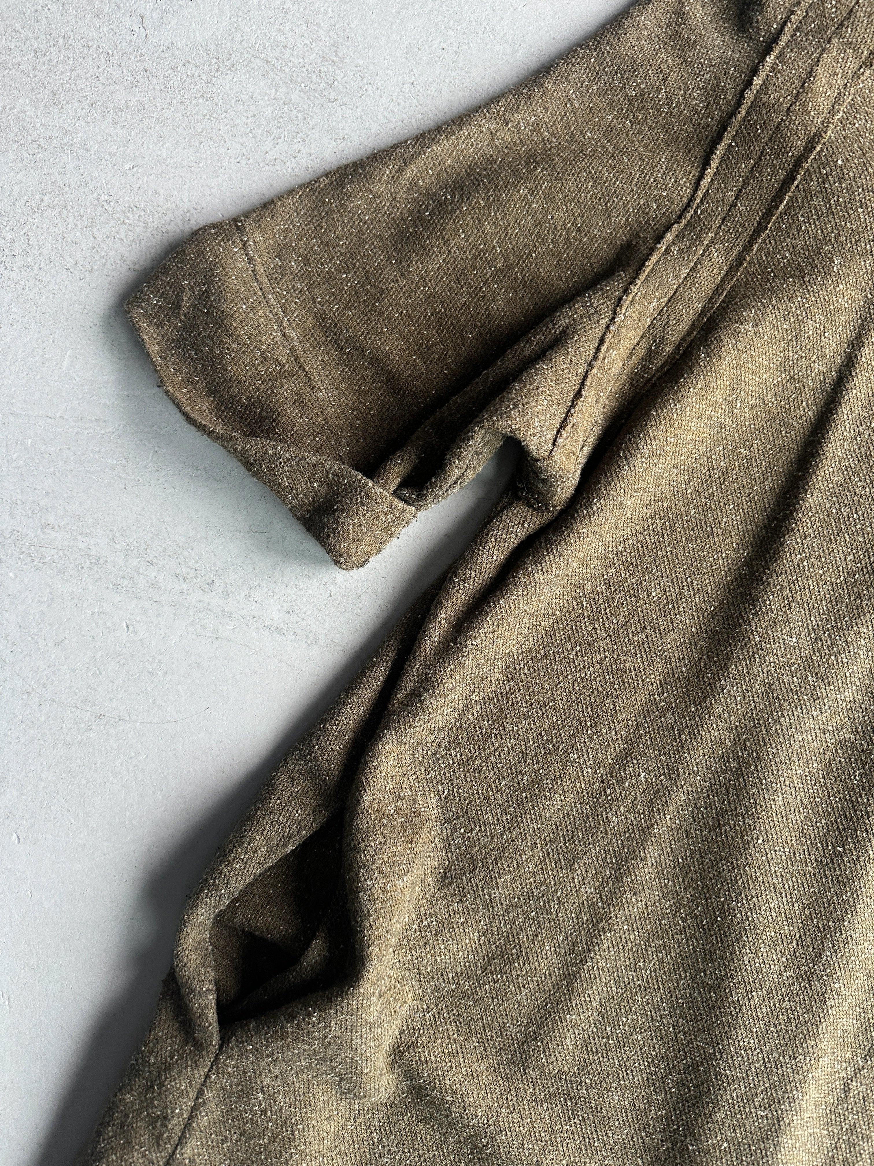 YOHJI YAMAMOTO Y's - A/W 2017 SHORT SLEEVE DRESS WITH FRONT PLEAT