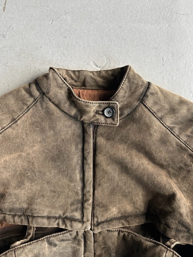 ITALIAN LABEL early 2000s CONVERTIBLE CORSET STYLE JACKET