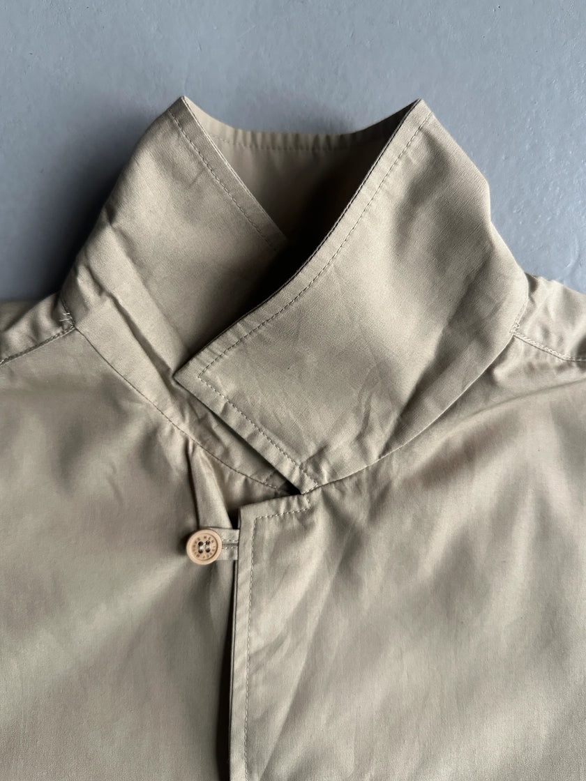 ISSEY MIYAKE MEN - 2000s OVERSIZED SHACKET WITH SEMI CONCEALED POCKET