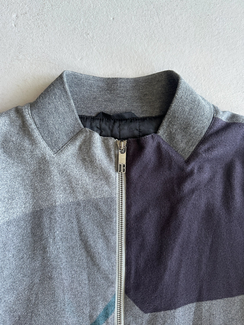 DIRK BIKKEMBERGS - 1990s SAMPLE BOTTLE NECK OVERSIZED BOMBER JACKET